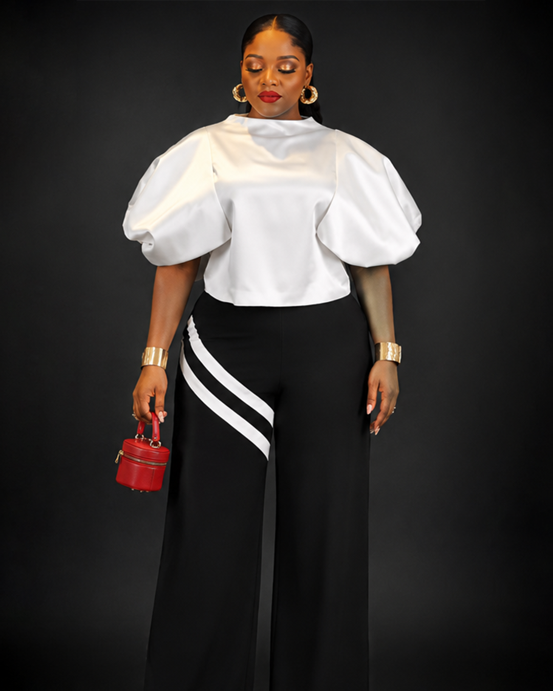 Ensemble Lign Satinée Haut Pantalon
