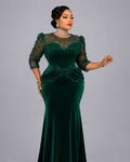 Robe Verte Velours Deluxe La Grande Dame Privée