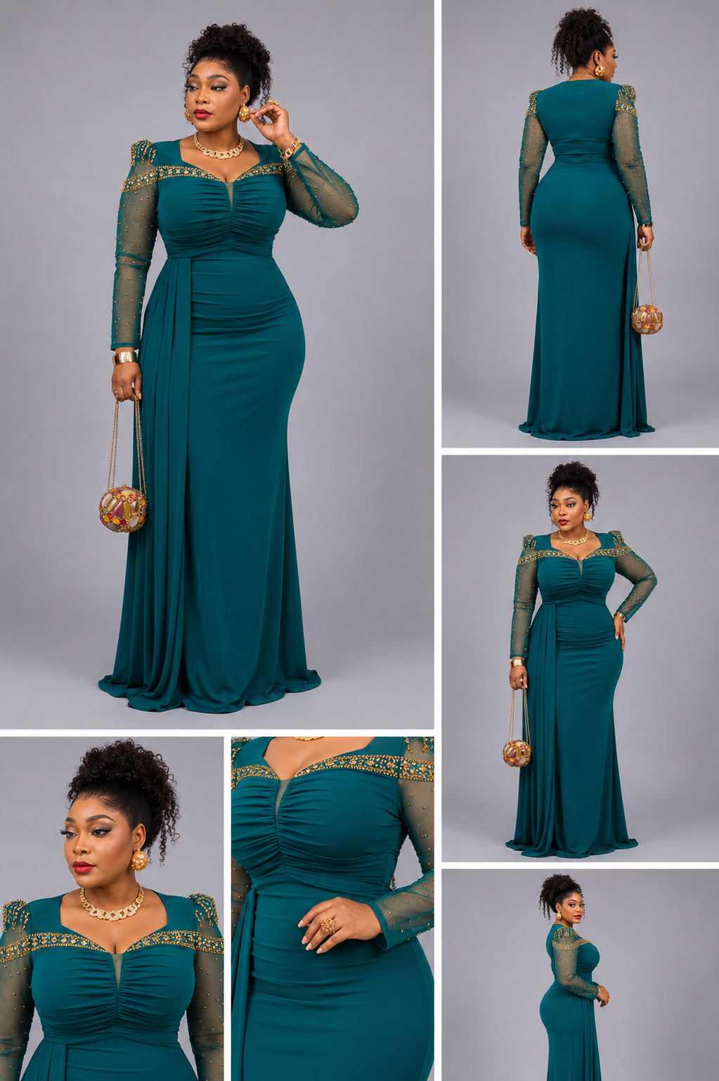 Robe Manova Moulante Pierre Précieuse Épaule