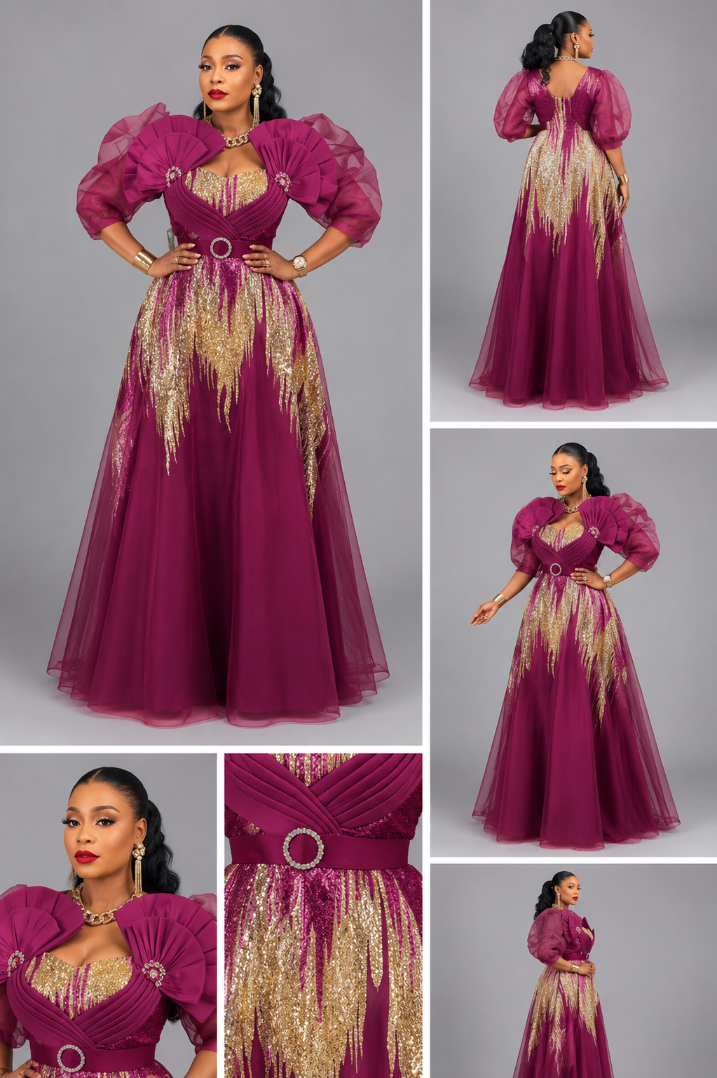 Robe Rose Or DoubleQueen