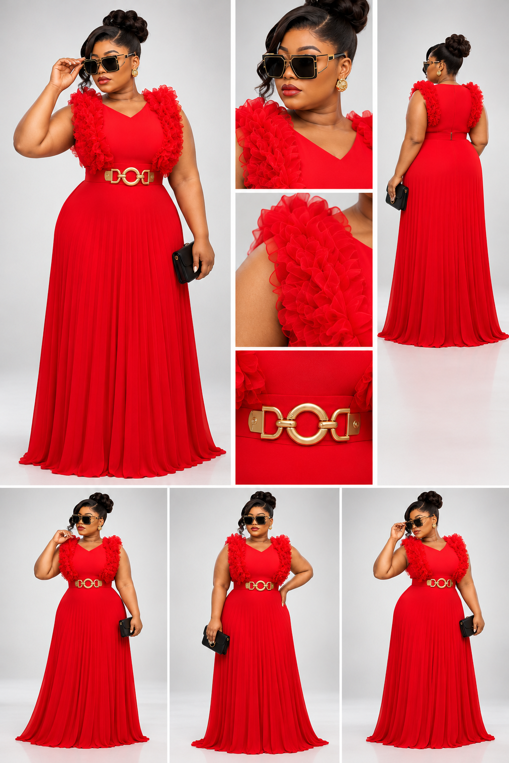 (Destockage) Robe Fleuri Ceinture
