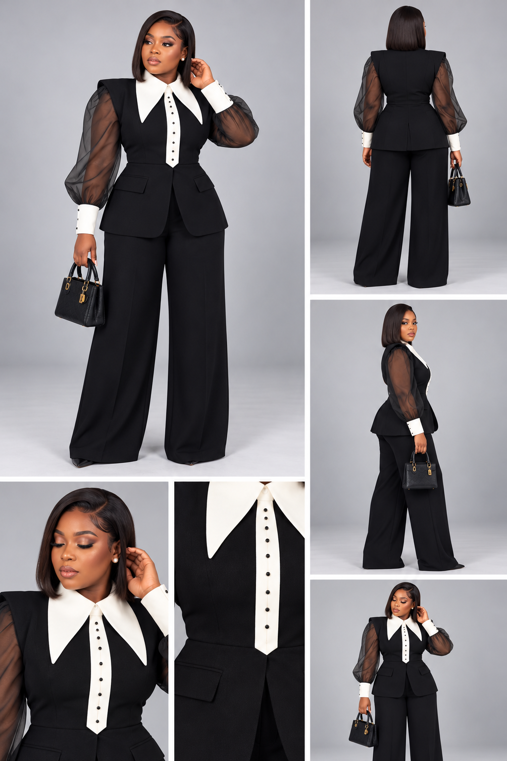 Tailleur Élégance Absolue Noir