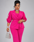 Tailleur Kimono Rose Fusha Diamond