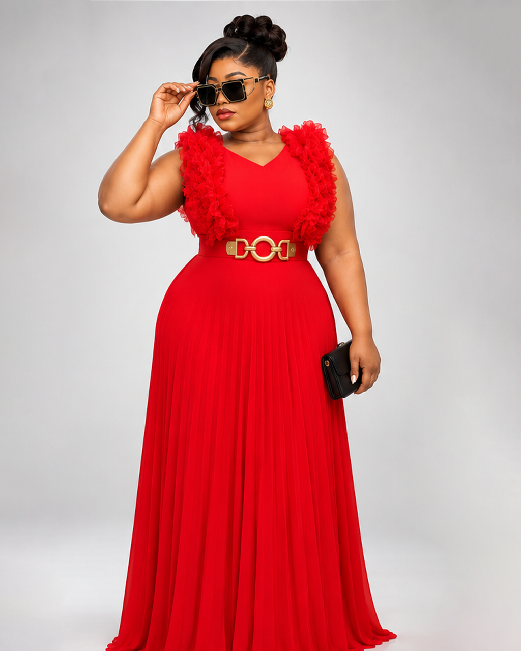(Destockage) Robe Fleuri Ceinture